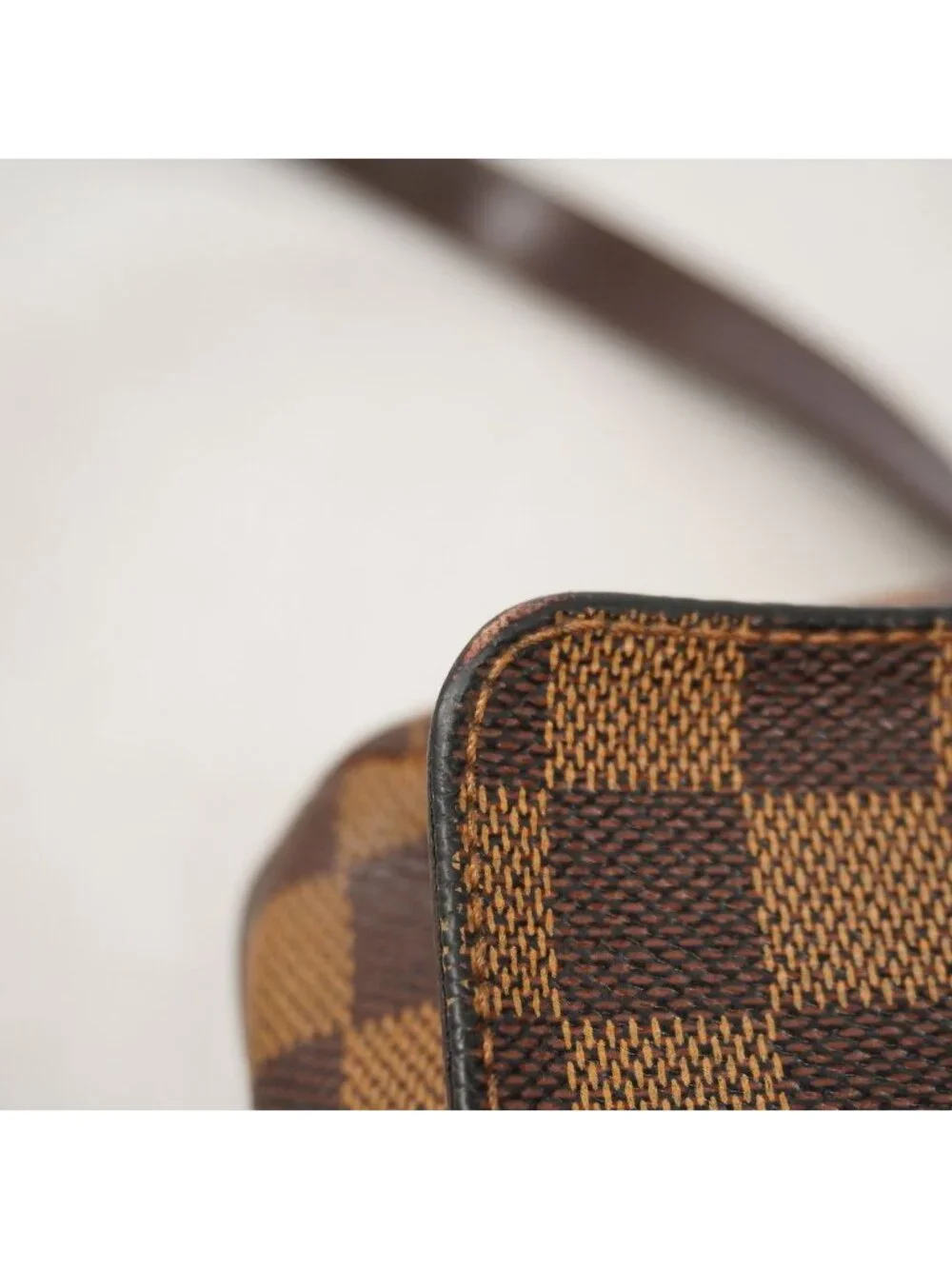 Louis Vuitton Shoulder Bag Damier Musette Tango Long Strap Ebene